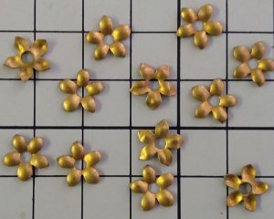 画像3: ヴィンテージ/USA/ブラス/ミニフラワーパーツ /約10mm(1個)　