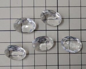 画像2: ヴィンテージ/チェコ/ガラスストーン/クリスタル/18×13mm（1個）